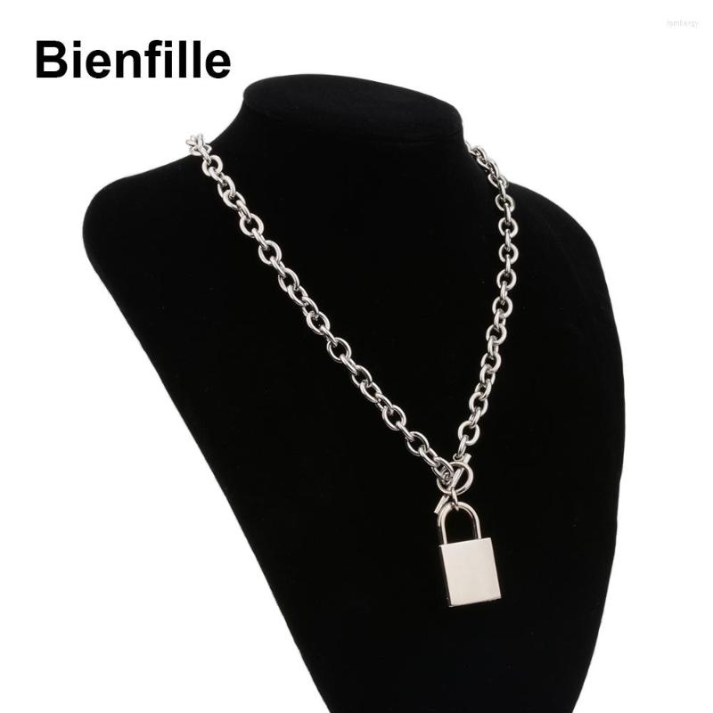 

Chains Heavy Duty Square Lock Snake Chain Choker Necklace Gothic Cool Handmade Men Women Unisex Padlock Punk Metal Collar