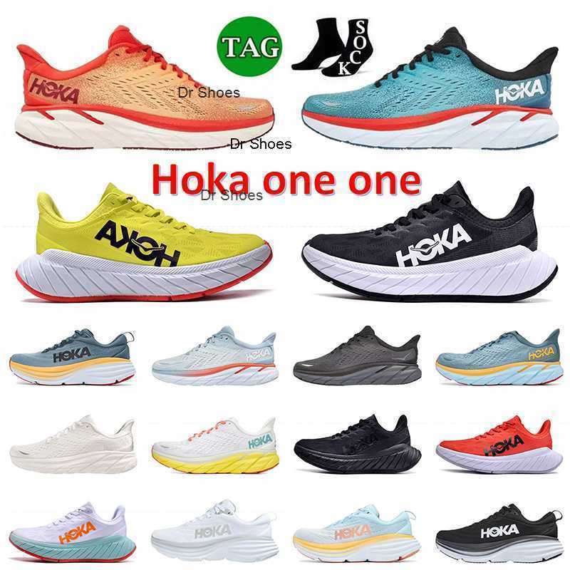 

Hoka One Running Shoes Hokas Clifton 8 Bondi Carbon X2 Mens Women Fiesta Blazing Orange Black White Hot Coralv Summer Song Amber Yellow