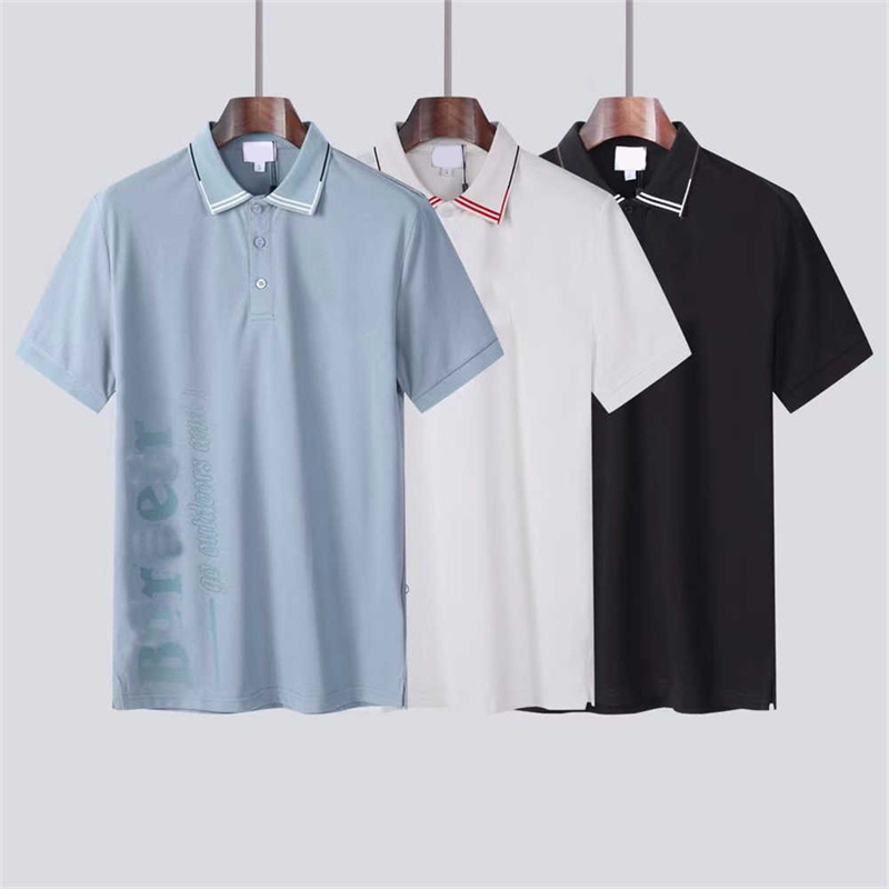 

Men's Fashion Polo Shirt Luxury Italian Men's T-Shirts Short Sleeve Fashion Casual Men's Summer T-shirt Various Colors Available Size M-3XL #888, White