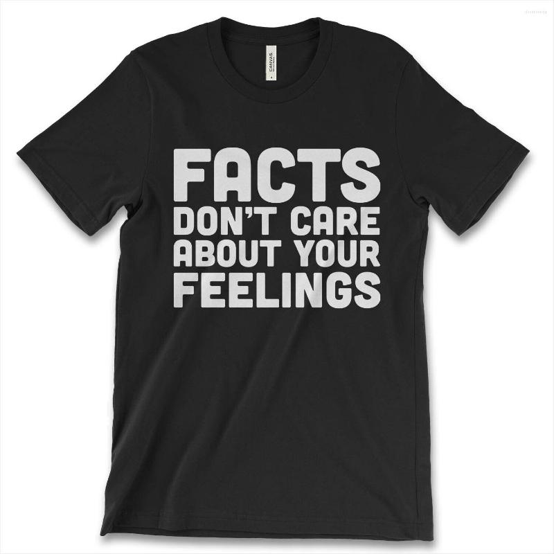 

Men's T Shirts Facts Dont Care About Your Feelings Mens O-Neck Cotton Shirt Men Casual Short Sleeve Tees Tops Harajuku Streetwear, Xgm40743