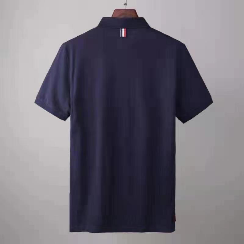 

MONCLER Man Polos Shirts Summer T Shirt Tees Designer Polo Neck Striped Embroidery Budge Letters Tops M, Blue