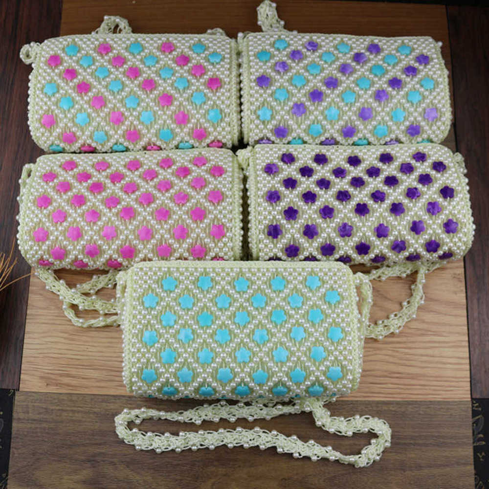 

Plum Blossom Bag Acrylic Piece Pink Green with Diagonal Beaded Mobile Phone Fashion Tourist Attraction 230304, Sky blue