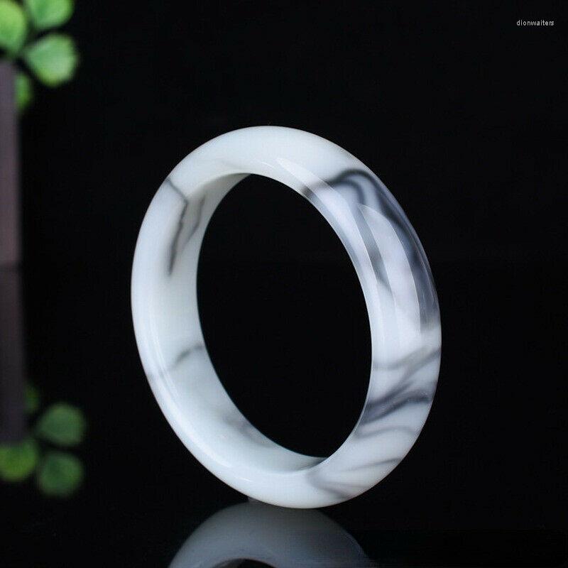 

Bangle Bracelet Jadeite Fine Jewelry Women Black White Natural Jade
