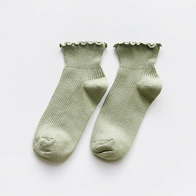 

Sports Socks Fashion Women Cute Solid Color Ankle High Casual Warm Breathable SEC88, Pink