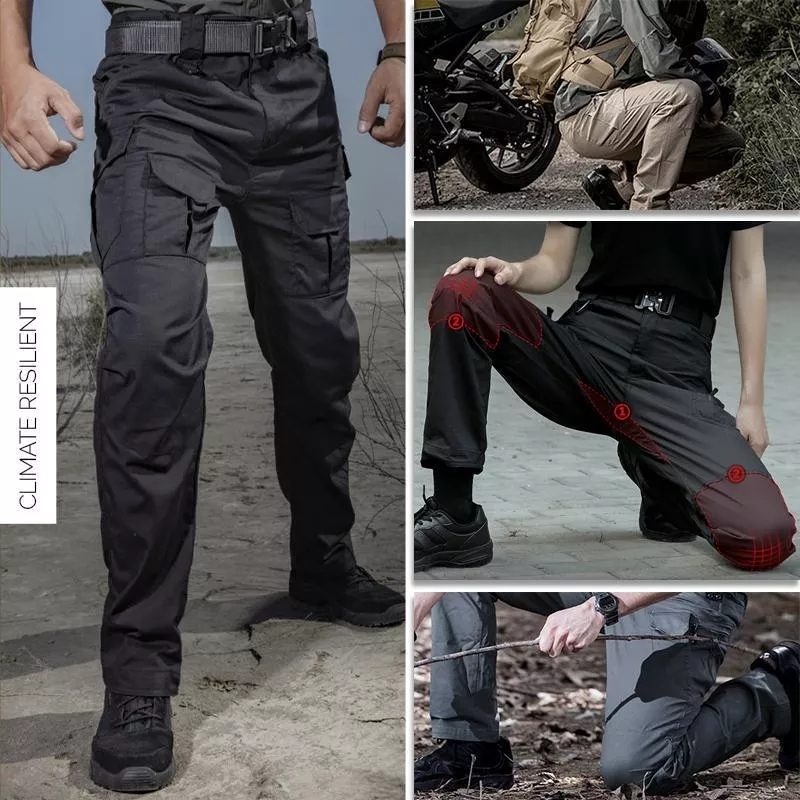 

Men s Pants Tactical Waterproof SWAT Combat Army Trousers Many Pockets Wear Resistant Casual Cargo Men 230317, X9-khaki