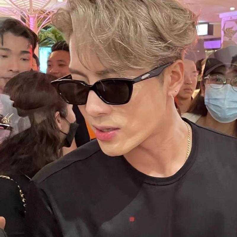 

Jackson Wang Sunglasses Korean Style Flat Square Rimmed Glasses Trendy Mens