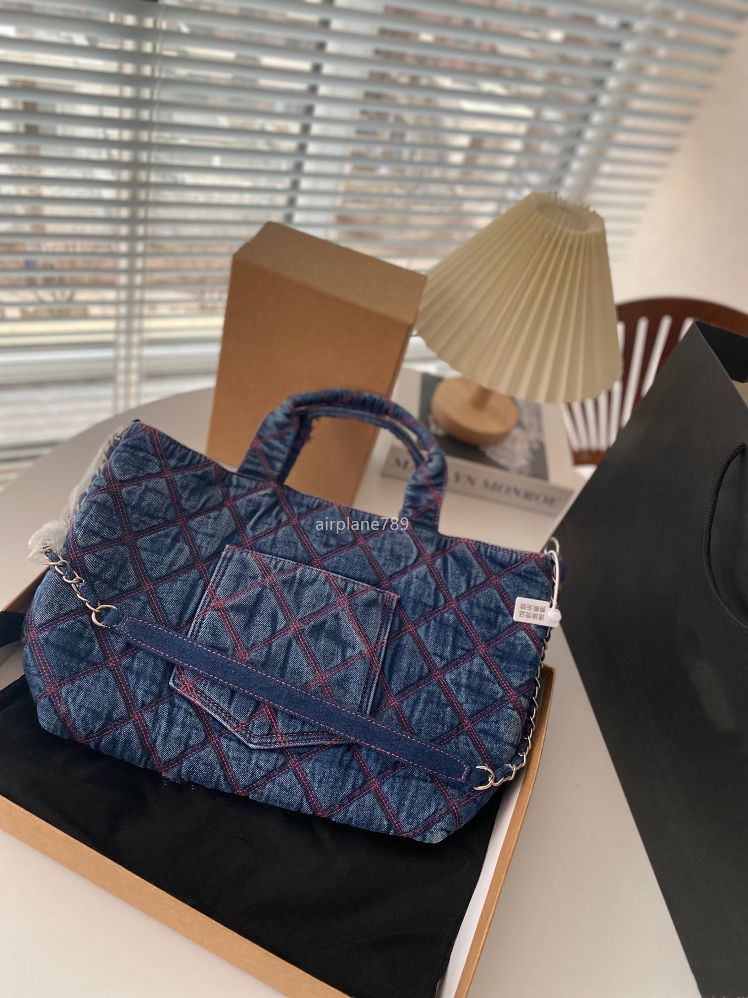 

Designer Bag Brand Name Bag Tote Crossbody Bag Denim bag Women's Bag Single Shoulder bag, Blue