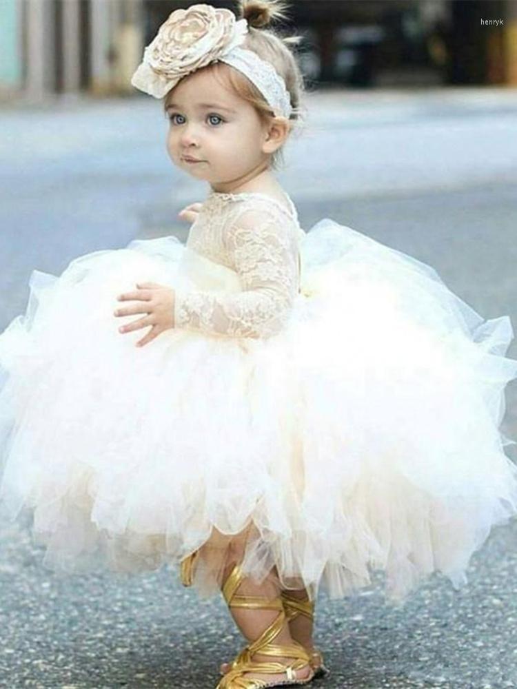 

Girl Dresses Flower Dress Kids Pageant Birthday Formal Party Lace Long Bowknot First Communion Prom Gown 2-12Y, Custom colors