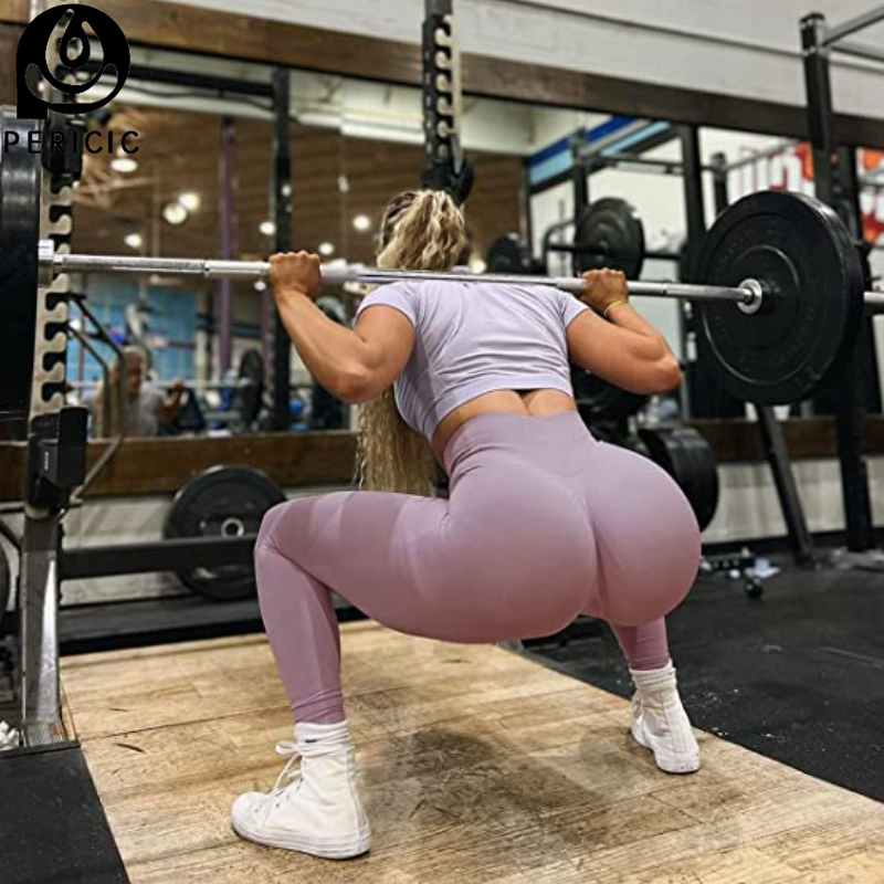 

Women' Leggings Amplify Leggings Seamless Scrunch Butt Leggings Women Push Up Booty Workout Gym Tights Fitness High Waisted Yoga Pants Female 230317, Black