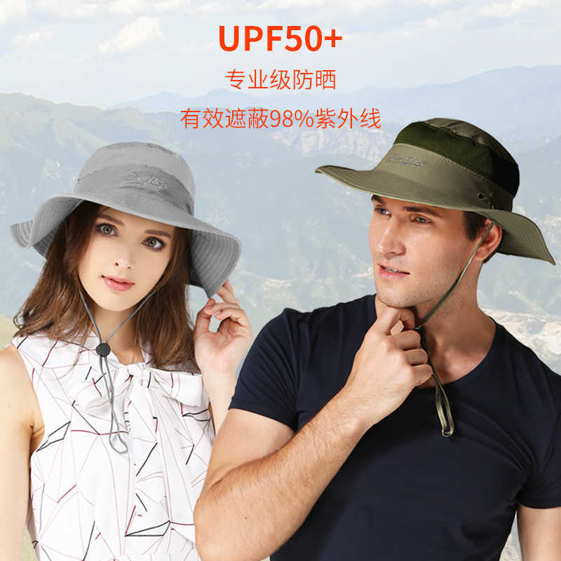 

Summer Hats Caps Men's Women's Outdoor hat Sunscreen fisherman hat basin hat Spring and summer men's and women's big brimmed hat UV resistant hat, Red