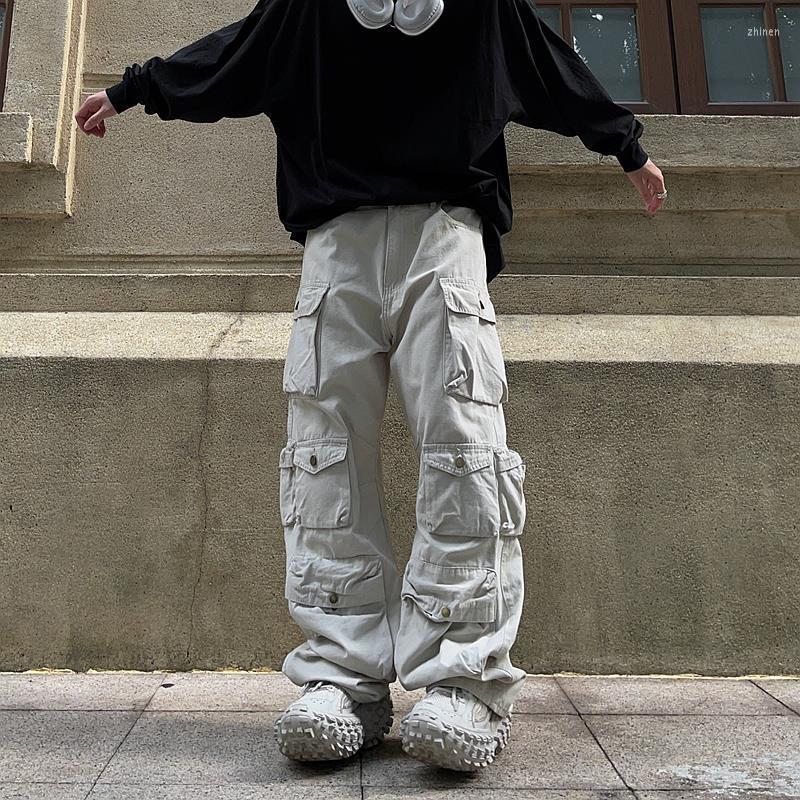 

Women's Pants American Vintage Multi-pocket Loose Casual Cargo Y2K Harajuku Men's Hip-hop Wide Leg Streetwear Jogging Sweat Pant