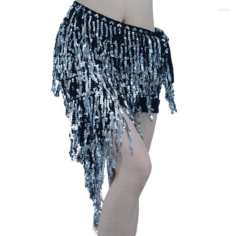 

Stage Wear Oriental Dance Clothes Costume Accessories Long Fringe Wrapped Belts Hip Scarf Latin Skirt Belly Belt Sequins Tassels, Picture shown