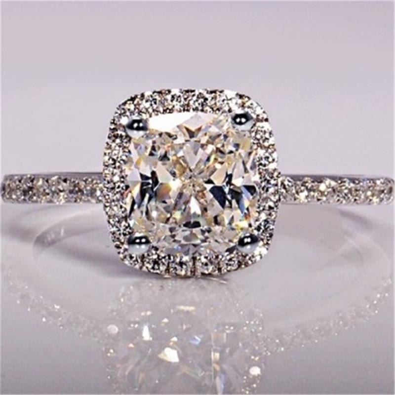 

Wedding Rings 2023 Fashion For Women Couple Cubic Zirconia Set Ring Bridal Engagement Jewelry Gifts Drop