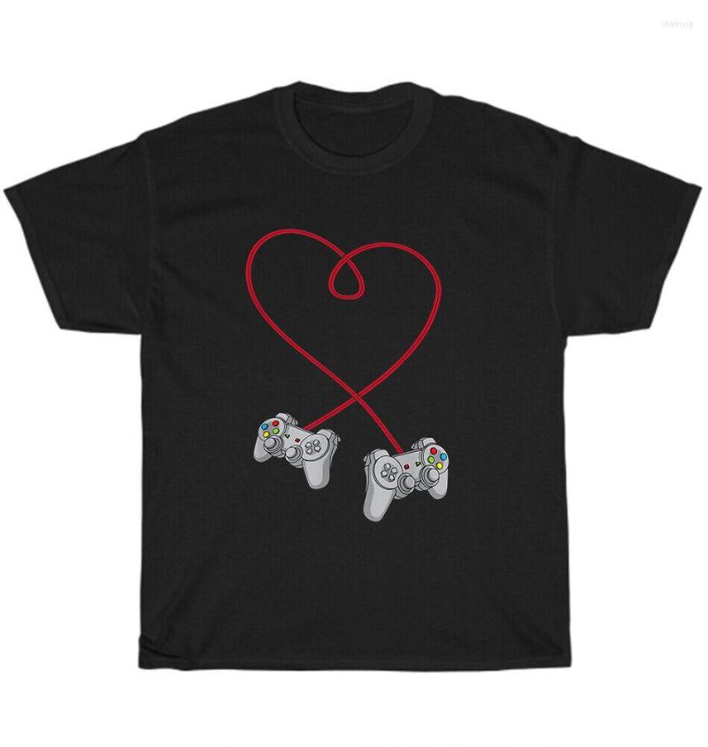 

Men's T Shirts Video Gamer Heart Controller Game Gaming Valentines O-Neck Cotton Shirt Men Casual Short Sleeve Tees Tops Harajuku, Xgm46746