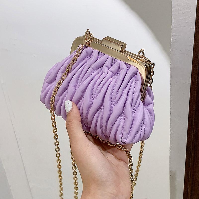 

Evening Bags Mini Clamp Design PU Leather Crossbody For Women 2023 Fashion Ladies Travel Shoulder Female Luxury Handbags And Purses, Beige