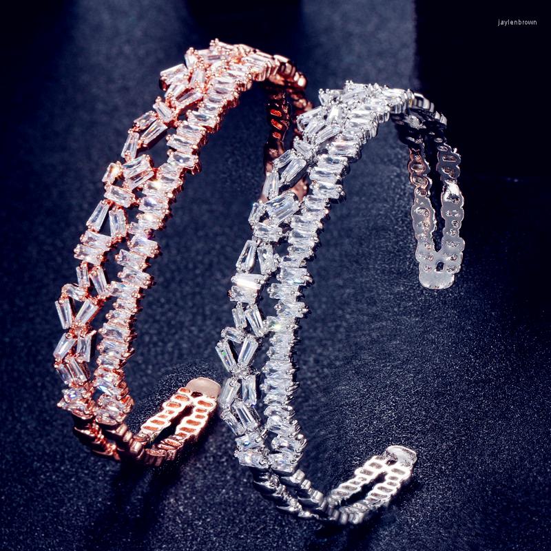 

Bangle Loredana Top Brand Exclusive Luxury Zircon Bracelet Distinguished Ladies White Gold Rose Open