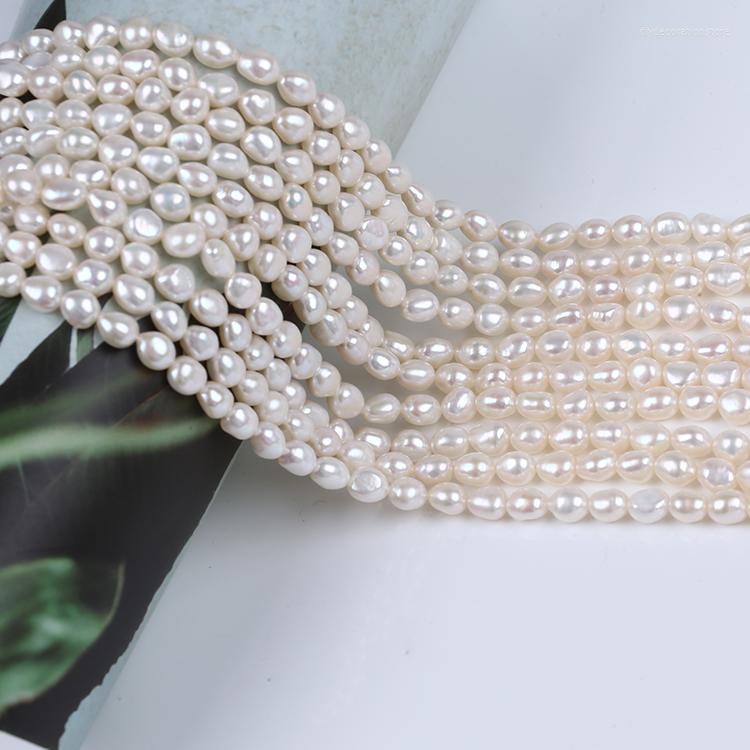 

Beads Good Quality 6-7mm White Baroque Pearl Freshwater For Jewelry Making