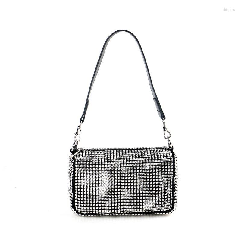 

Evening Bags Women Diamonds Handbags Rhinestone Small Clutch Purse Ladies, White