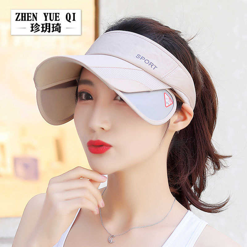 

Sunshade Hat for Outdoor Sports & Leisure - Unisex Summer Cap with Retractable Brim for Sun Protection while Cycling or Lounging, Black