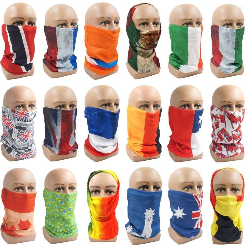 

Bandanas France/Italy/Canada/Mexico Flag Tube Bandana Outdoor Cycling Hiking Scarves Polyester Neck Cover Windproof Fishing Face Mask