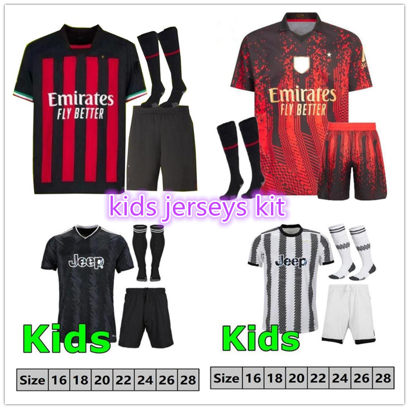 

fans version kids kit soccer jersey 2022 2023 home top jerseys 22 23 Kits Kids set