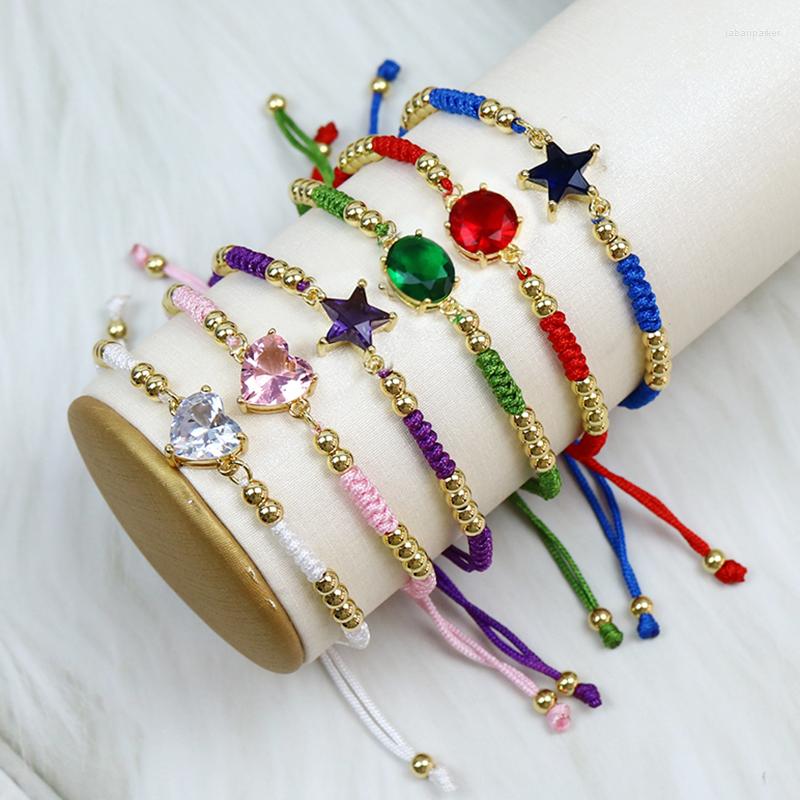

Charm Bracelets 10 Pcs Crystal Charms Bracelet Handmade Women Jewelry Gift 40171
