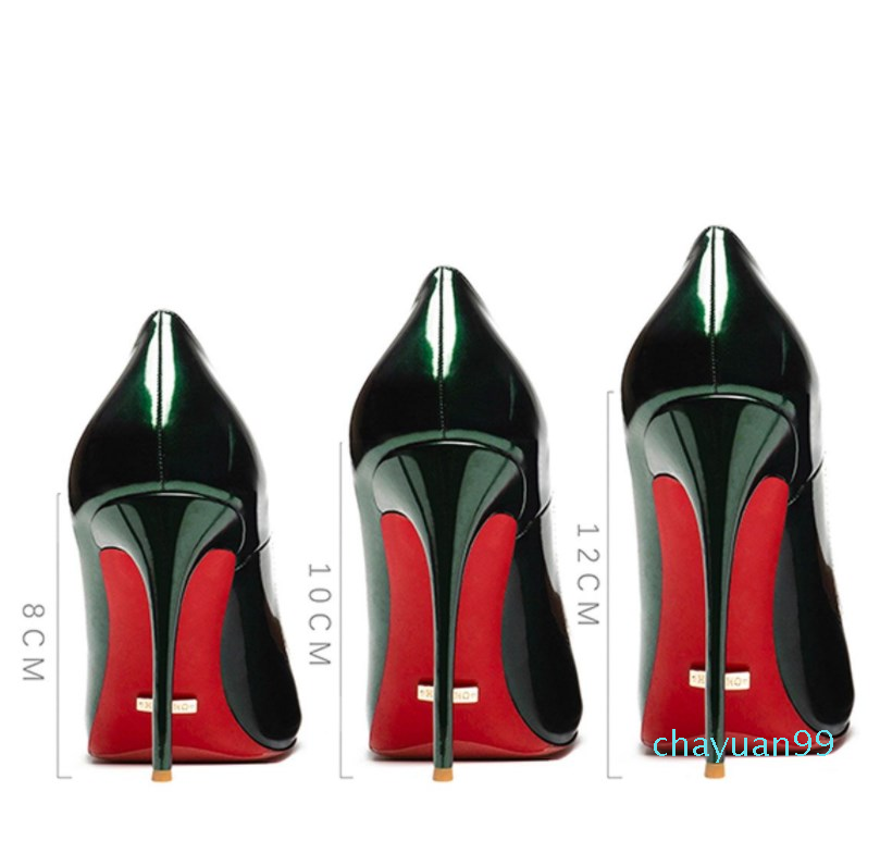 

Star Style Luxury Shoes Women Shiny Bottom Pumps Brand High Heel Shoes Dress Wedding Shoe, Red