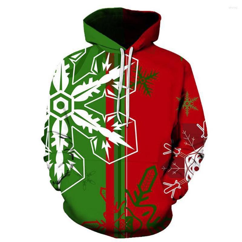 

Men's Hoodies KANCOOLD Clothing Happy Christmas 3D Printed Coat Men Casual Pocket Pullover Long Sleeve Blouse Top Sweatshirts, Blue