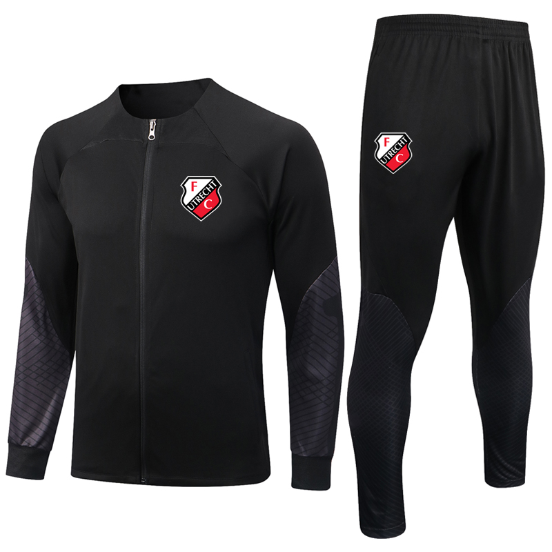 

2023 FC Utrecht soccer Mens Tracksuits sportswear sets Sports Casual Sweatershirts Sweatpants Jackets pants adult football training Suits kits Size S-2XL