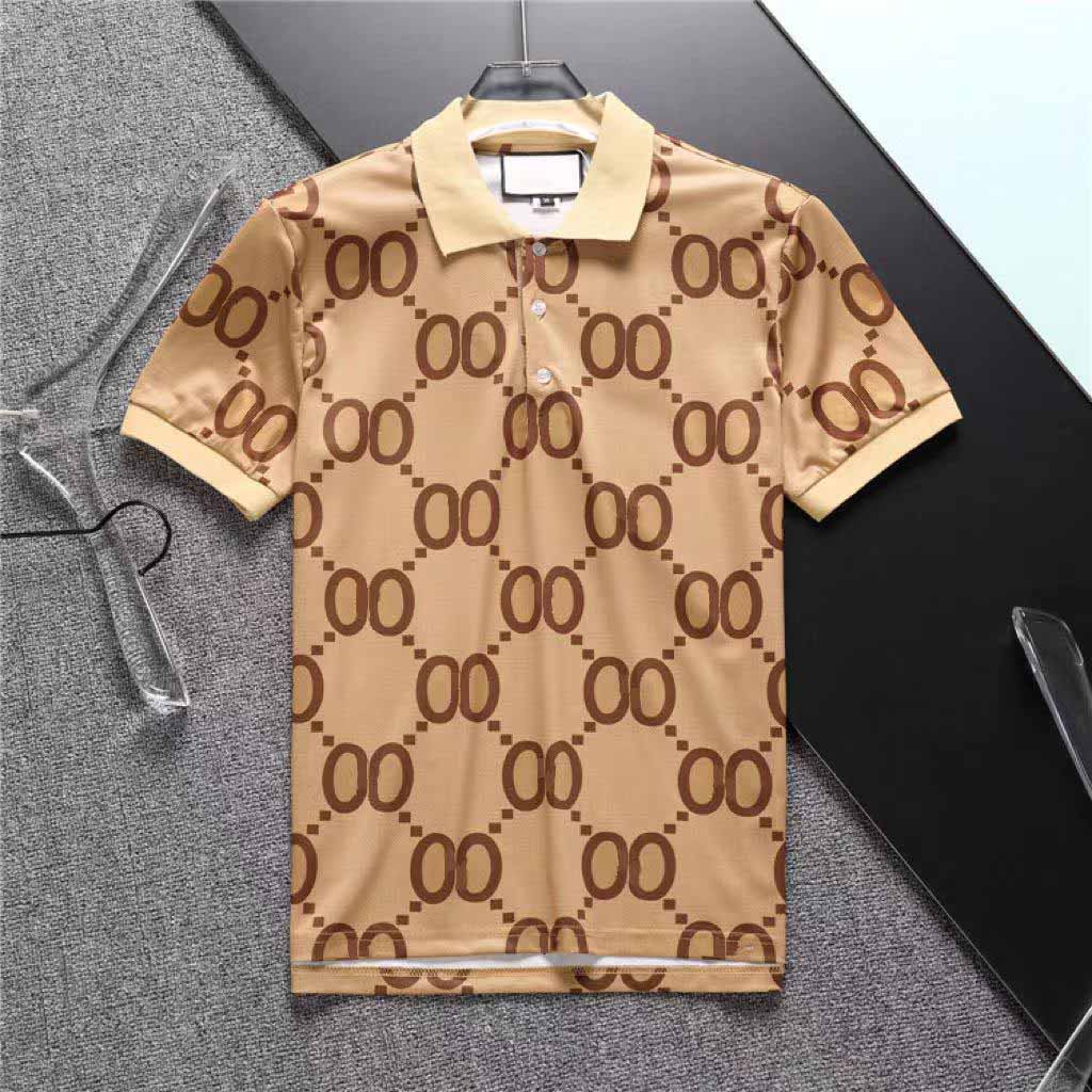 

Summer Brand Clothing Luxury Designer Polo Shirt Men's Casual Cotton Polo Collar Summer High End Slim Fit Short Sleeve Polo Fashion T-shirt High Street Men's Polos