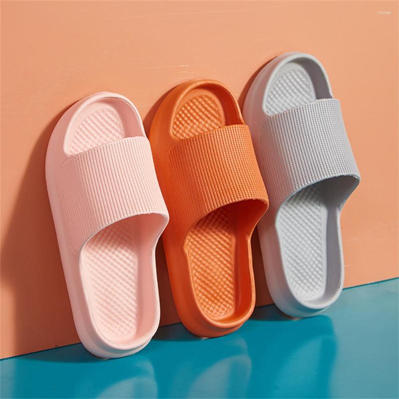 

Slippers Home Women's Summer Indoor Bathroom Non-slip Couple Thick-soled Sandals Bath Mute Deodorant Casual Men's, White