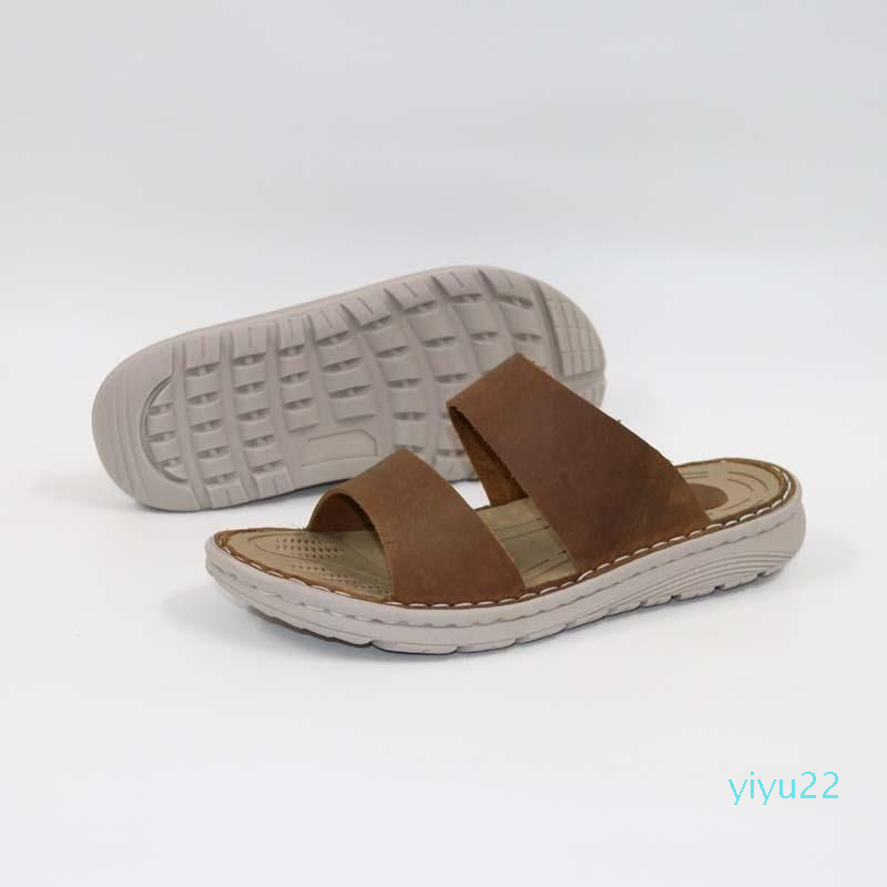 

Slippers Men's Dermal In SummerComfortable Slipper ManBeach SlippersLarge Size Slippers, Auburn
