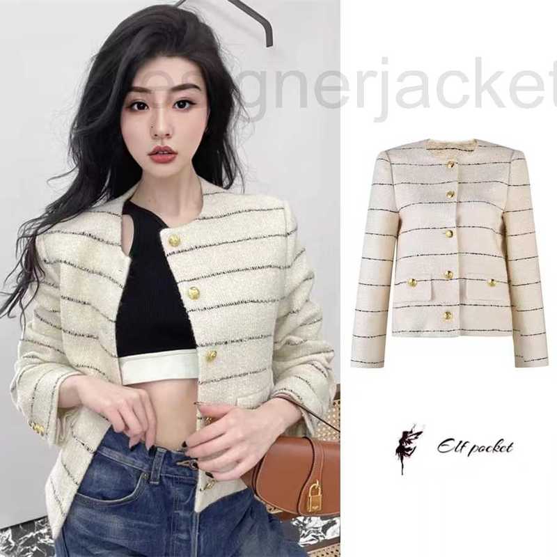 

Women' Jackets Designer new womens striped tweed coat autumn and winter jacket plus size Mothers Day gift shirt Valentines birthday HQO3, Logo-cel