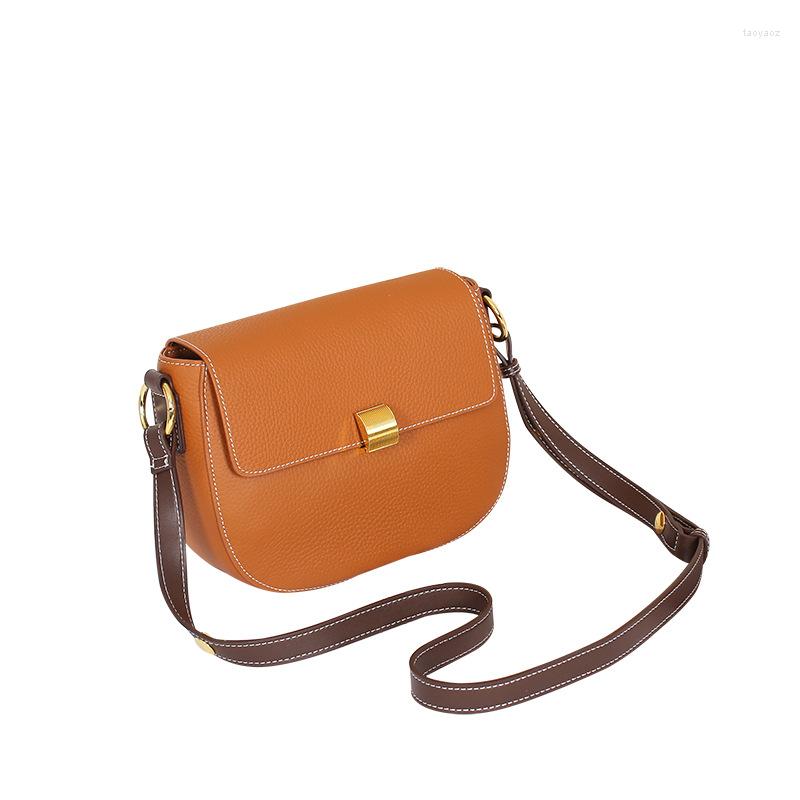 

Evening Bags Women 2023 Novelty Design Real Leather Brown White Gray Small Crossbody Bag For Female Summer Daily Commuting, Black