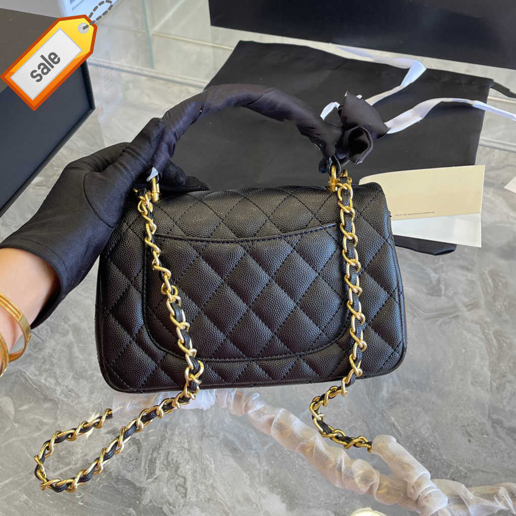 

Luxury Women's Brand Designers Shoulder Bags 2023 Fashion Pearl Caviar Tote Bag Texture Lambskin Metal Chain Shoulder Crossbody Bag Factory direct sales, Black