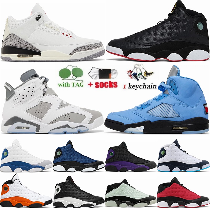 

Jumpman 13 Basketball Shoes ,13s Playoff 2023 Obsidian Black Flint Mens Sneakers,5s UNC University Blue,3s White Cement Reimagined,6s Cool Grey Unisex Size 36-46, 23