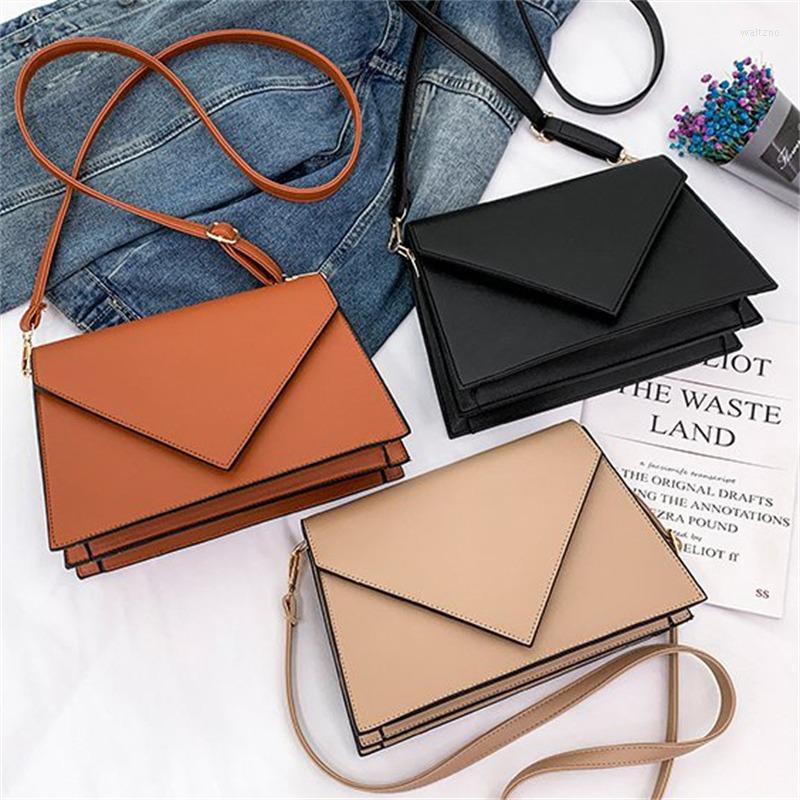 

Evening Bags Women Soft Leather Shoulder Bag High Capacity Solid Color Crossbody Luxury Designer Handbag Female Retro Quality Purse, Khaki
