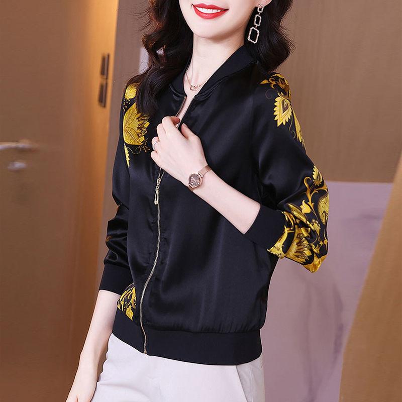 

Women' Jackets Women 2023 Spring Autumn Print Baseball Uniform Coats Female Short Casual Ladies Long Sleeve Loose Outwear D302Women, Tupianse