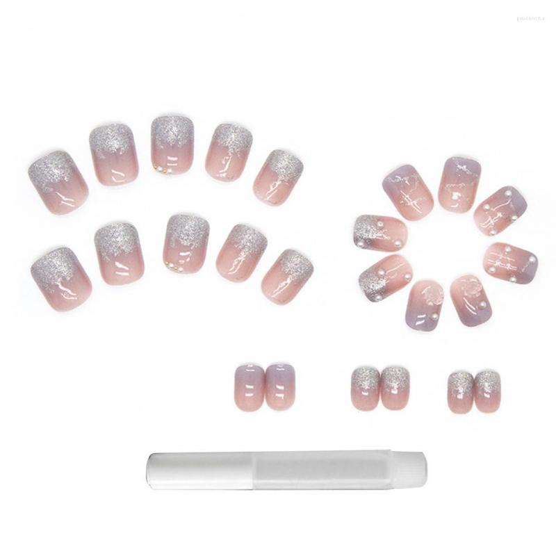 

False Nails 1 Set Fashion Artificial Nail Detachable Harmless Extending Wearable Fake Tip DIY, Nude