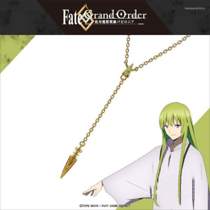 

Chains Enkidu Necklace Woman Anime Fate Bridal Necklaces Chain High Quality Pendant Girls Jewelry Silver Color Trendy Metal Collares