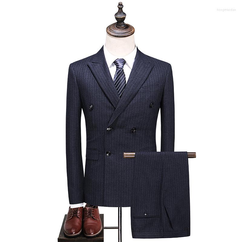 

Men's Suits Suit Fashion Jacket Handsome Waistcoat Gorgeous Trousers Three-piece Men Wedding Business Casual, Gray
