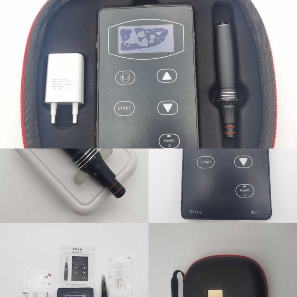 

LED Digital Professional Tattoo Machine Kits Rotary Pen Set Permanent Makeup Machine Lithium Battery for Tattoo Ar