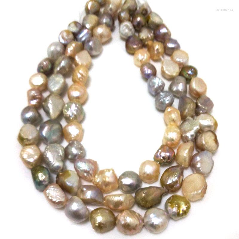 

Chains 16 Inches 12-13mm Natrual Multicolor Baroque Drusy Pearl Loose Strand