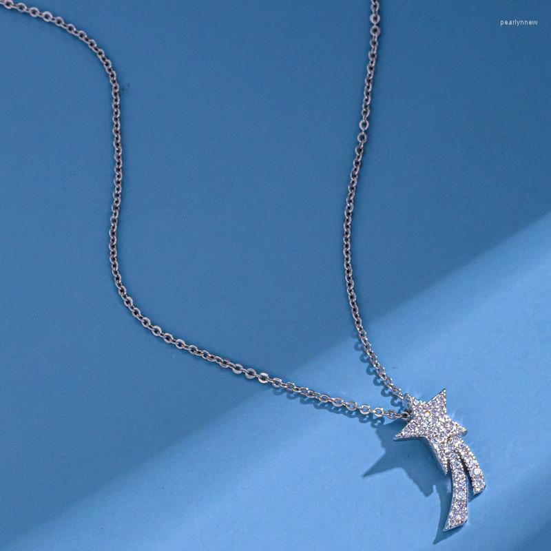 

Chains YVV124 Micro Set Diamond Necklace Star Clavicle Simple Temperament