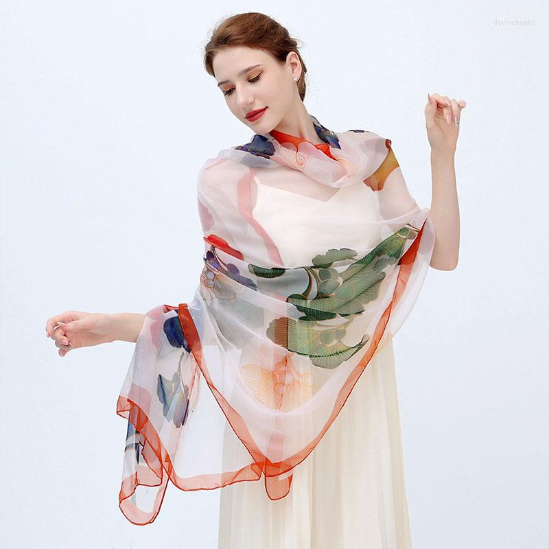 

Scarves Silk Scarf Hijab Women Spring Deisgn Soft Warm Pashmina Beach Stoles Elegant Echarpe Shawl Large Wrap Bandana