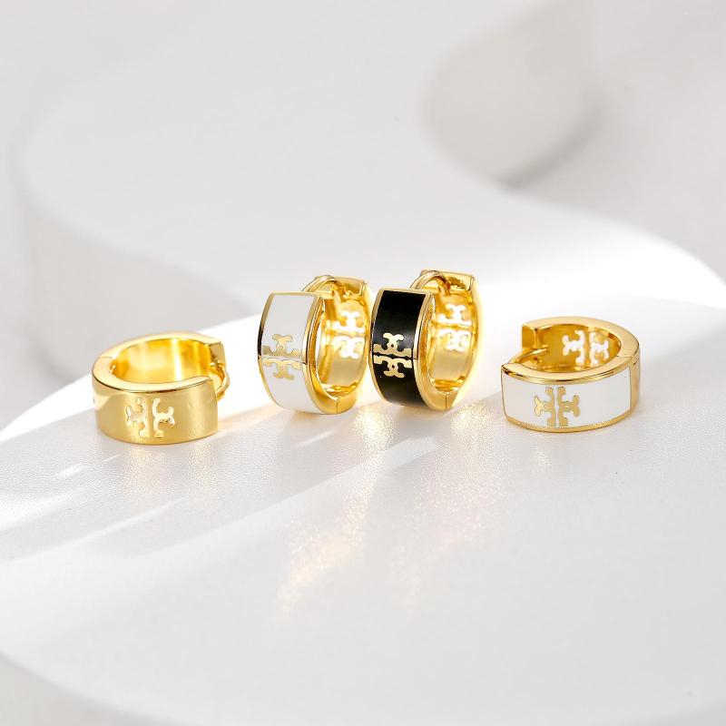 

Hoop Earrings Europe Fashion Vintage Enamel Ear Clasps For Woman Finer Jewelry Circle Earring