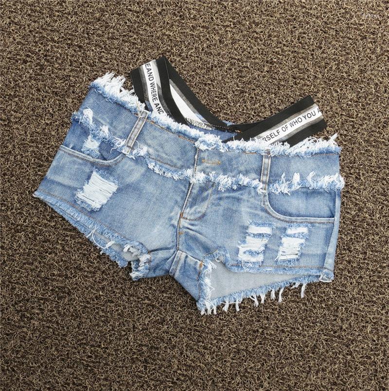 

Women' Shorts Cotton Elastic Low Waist Women' Sexy Cut Off Denim Jeans, Black