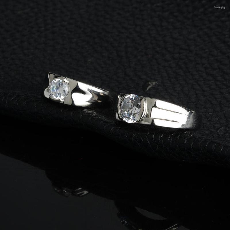 

Wedding Rings Not Fade Titanium Steel Finger Cubic Zirconia Engagement For Women Drop