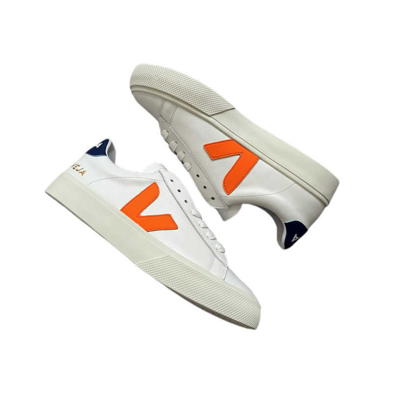 

Women Luxury Designer Veja Shoes Men Va Word Leather White Shoe Stitching Brown Lace Up Sneaker Leathers Lining Rubber Sole Size 35-44 Gxzb