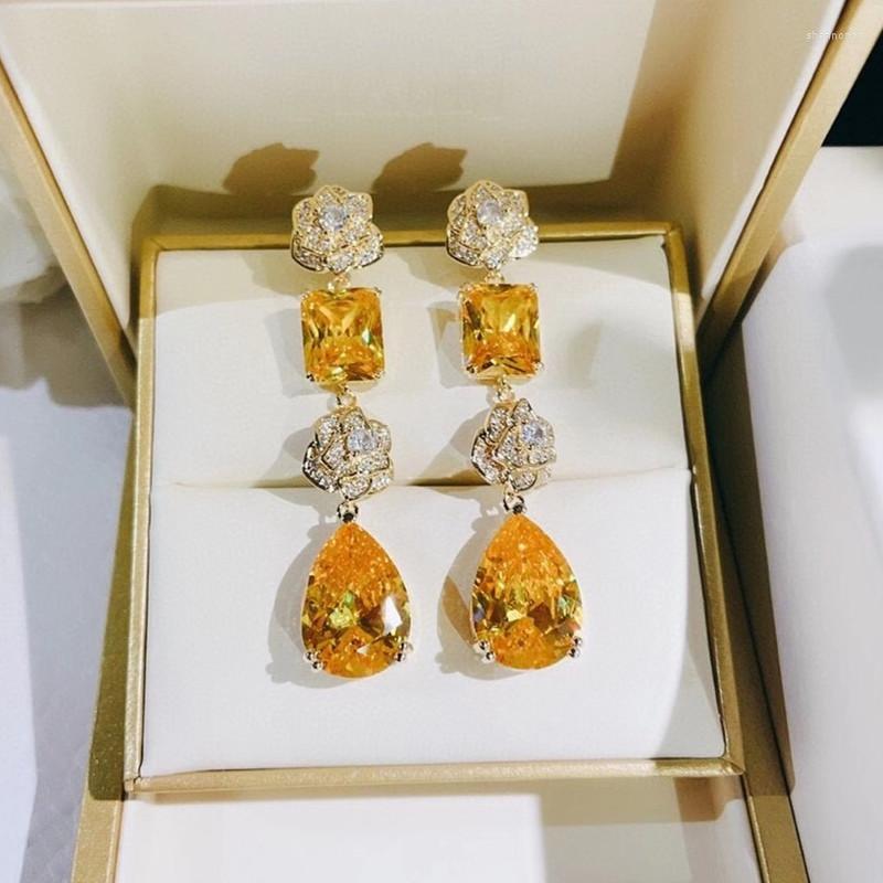 

Stud Earrings Designer Fashion Copper Jewelry 3A Cubic Zirconia Party Earring
